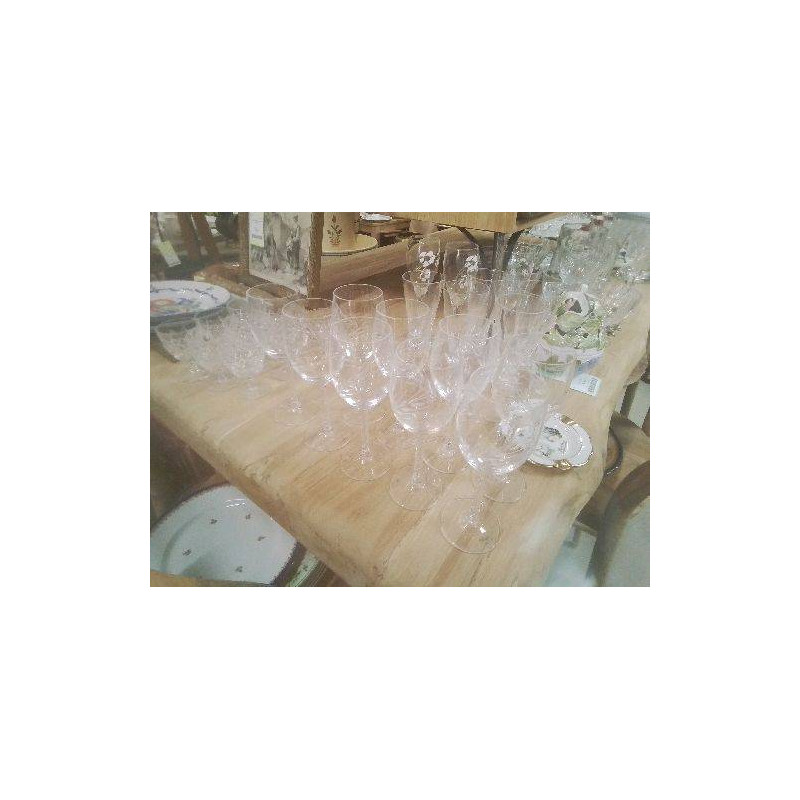LOT 9 VERRES TORSADÉS EPI