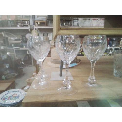 LOT 4 VERRES CRISTAL...