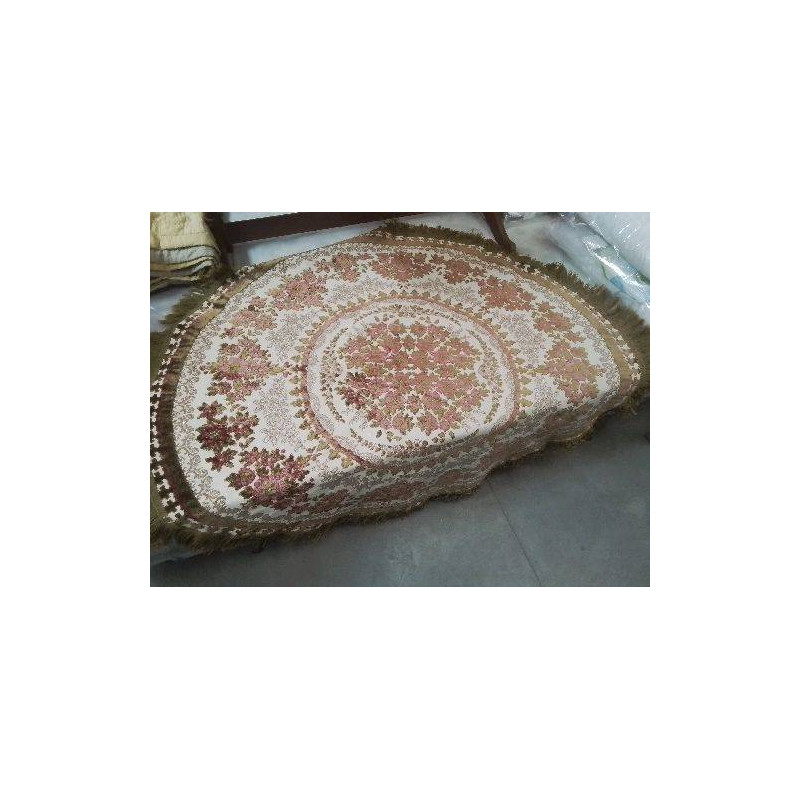 TAPIS ROND 135 CM FLEURI BRILLANT
