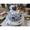 POTICHE CHINOISE GM BLEU BLANC
