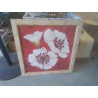 CADRE FLEURS BLCHES CARRÉ  GM REPRO