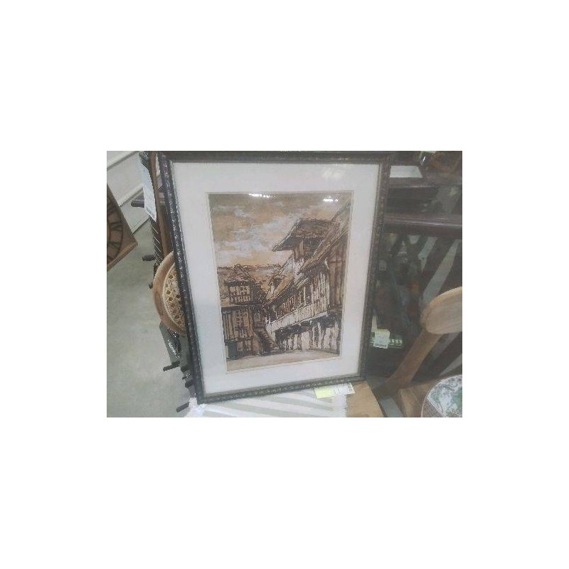 TABLEAU GUY BROUART  COMOMBAGES NORMANDIE 