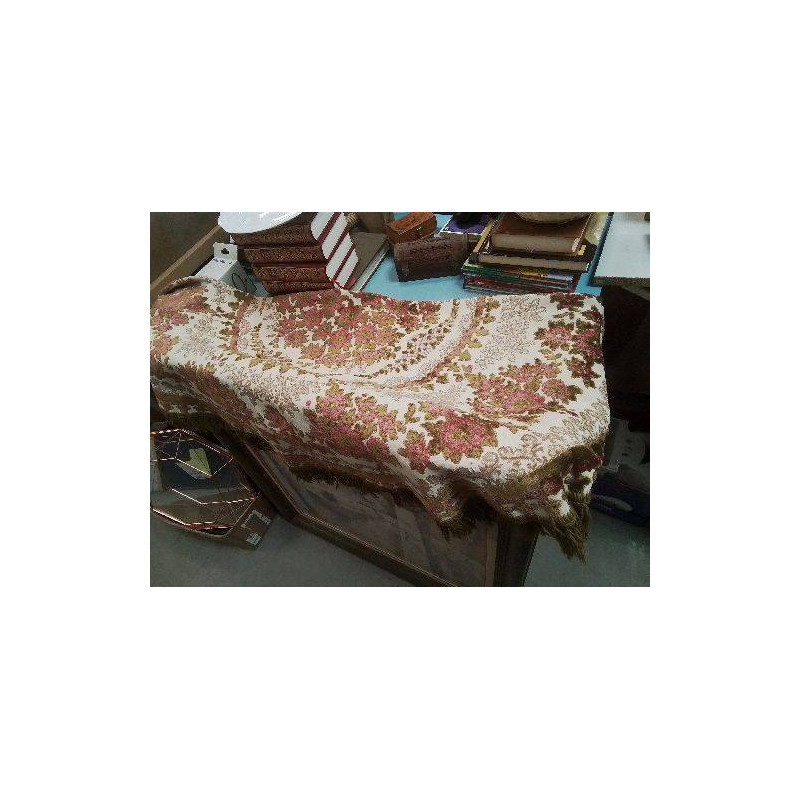 NAPPE VINTAGE BRODÉE RONDE DIAMETRE 140