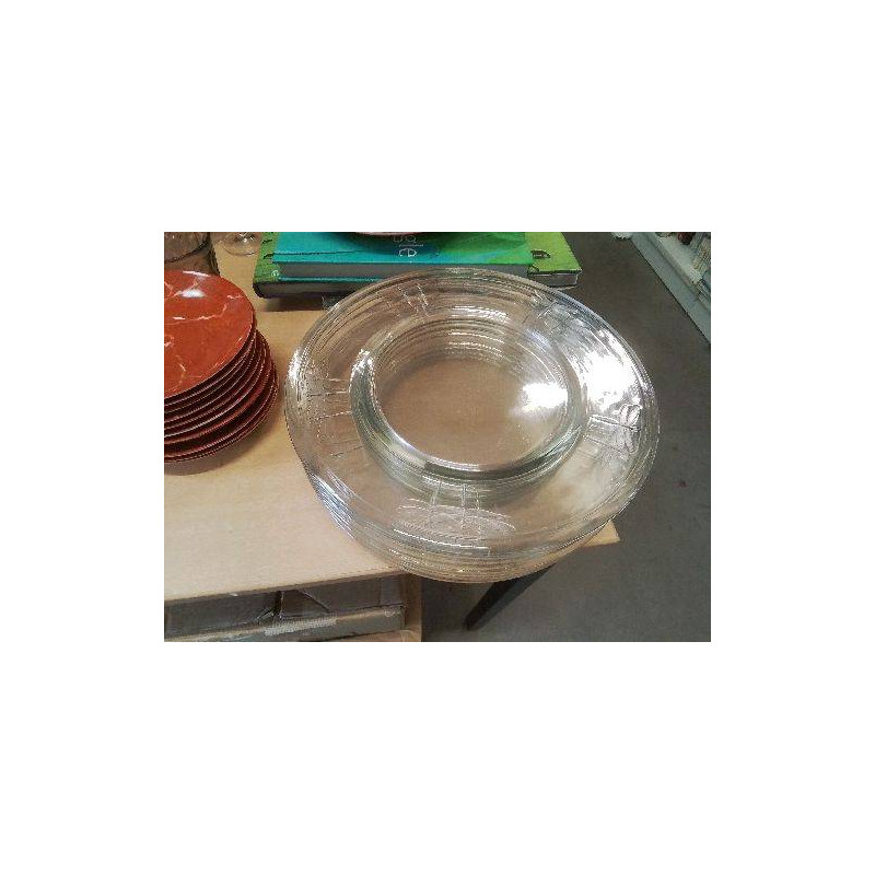 ASSIETTES DE PRÉSENTATION GM VERRE LIBELLULES X8