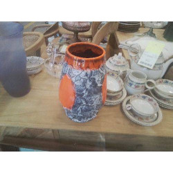 VASE ORANGE ÉCUME 