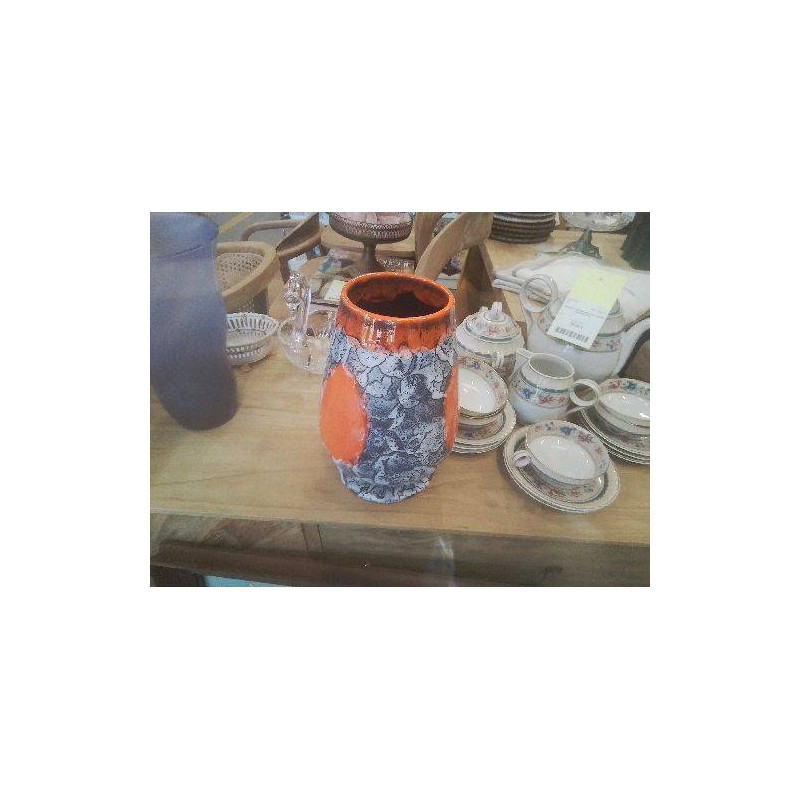 VASE ORANGE ÉCUME 