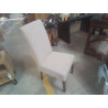 CHAISE TISSU GRIS CLAIR PIEDS CHÊNE MOYEN