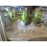 LOT 3 VERRES VERT BOUTEILLE