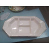 PLAT OCTOGONAL APERITIF GM BLC LISERE DORÉ VINTAGE