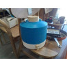 BIDON THERMOS VINTAGE BLEU BLC A ROBINET