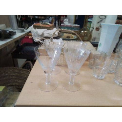 LOT 4 VERRES A PIED VINTAGE