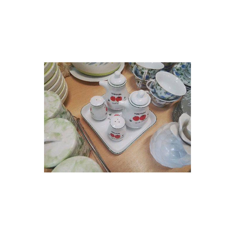 SERVITEUR CONDIMENTS DECO TOMATES