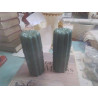 LOT DE 6 MOULES A CANNELES METAL TURQUOISES