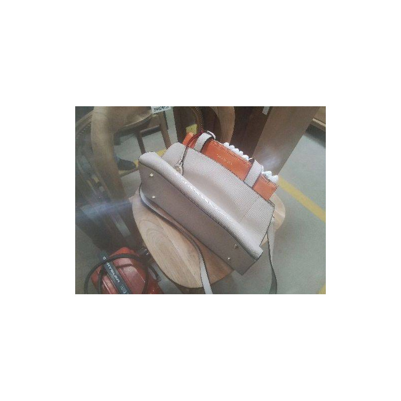 SAC A MAIN CREME ORANGE LAPIDUS + ACC BB