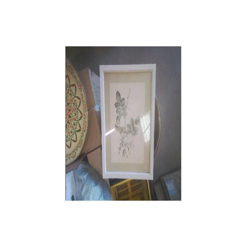 TABLEAU FLEURS CONTOUR BLC
