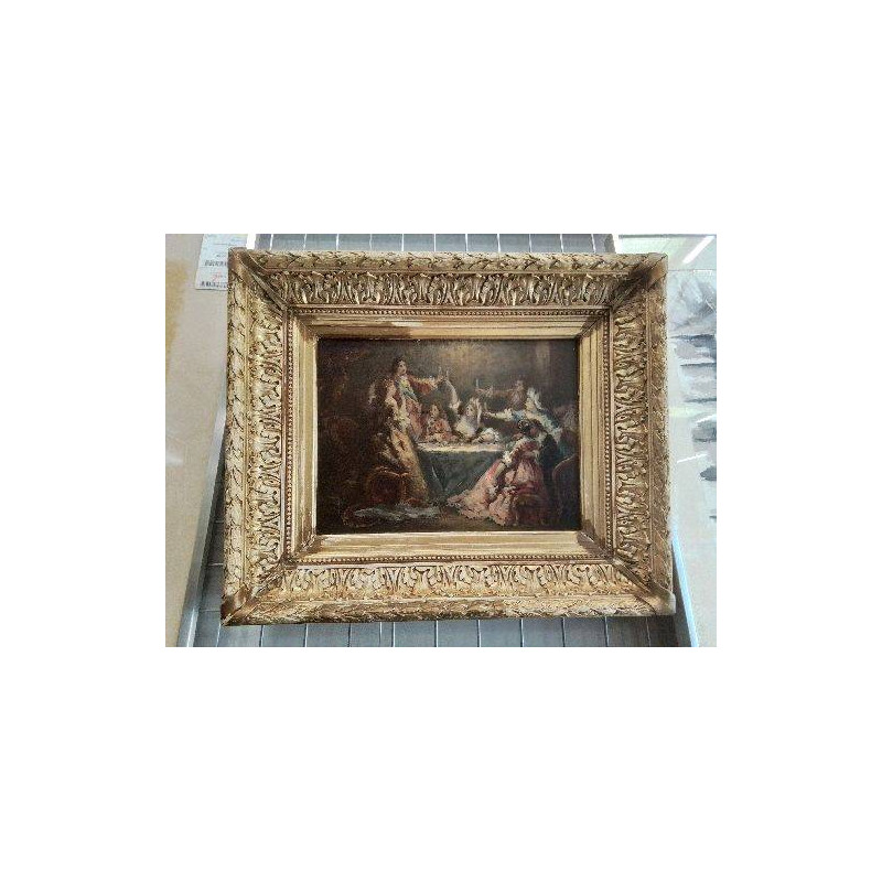 TABLEAU PEINTURE SOUPER DU REGENT MARIE ABRAHAM ROSALBIN DE BUNCEY 