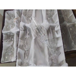 LOT 5 FLUTES CRISTAL 