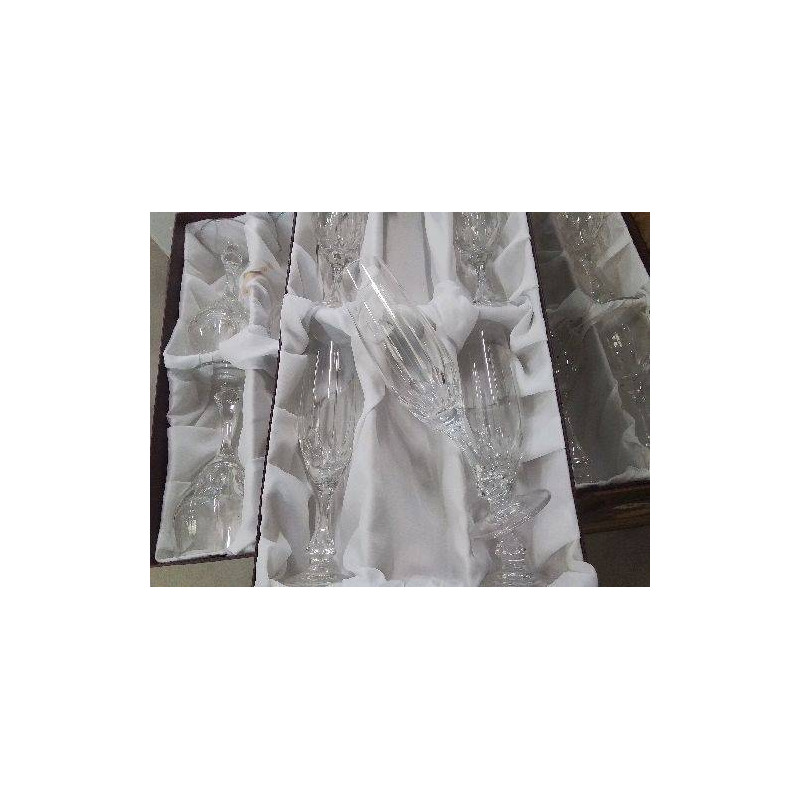 LOT 5 FLUTES CRISTAL 
