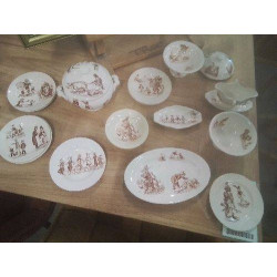 DINETTE ANCIENNE 16 PIECES