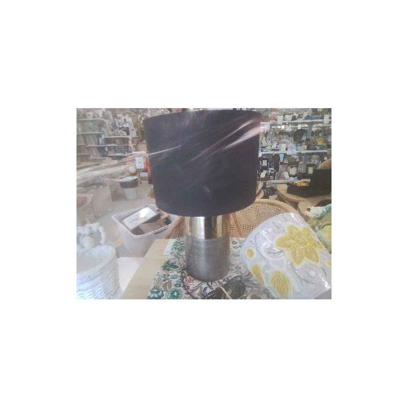 LAMPE MAISONS DU MONDE GRIS OR ABAT JOUR NOIR
