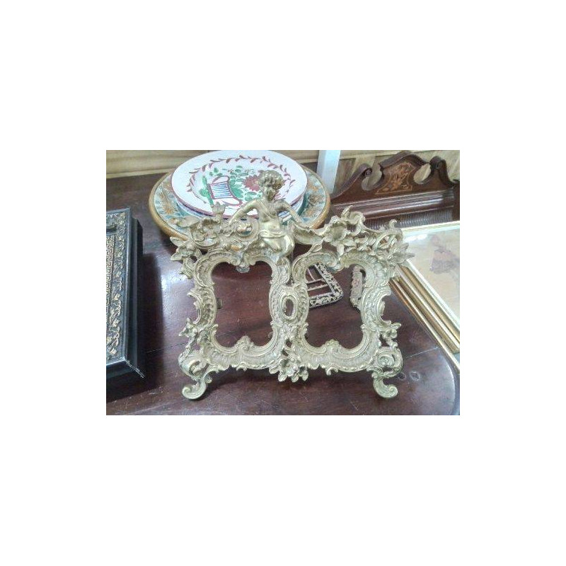 DOUBLE CADRE BRONZE ST ROCCOCO