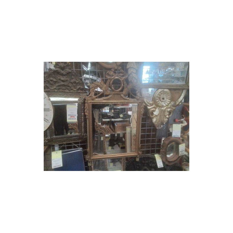 MIROIR ANC DORE DECOR NOEUD 