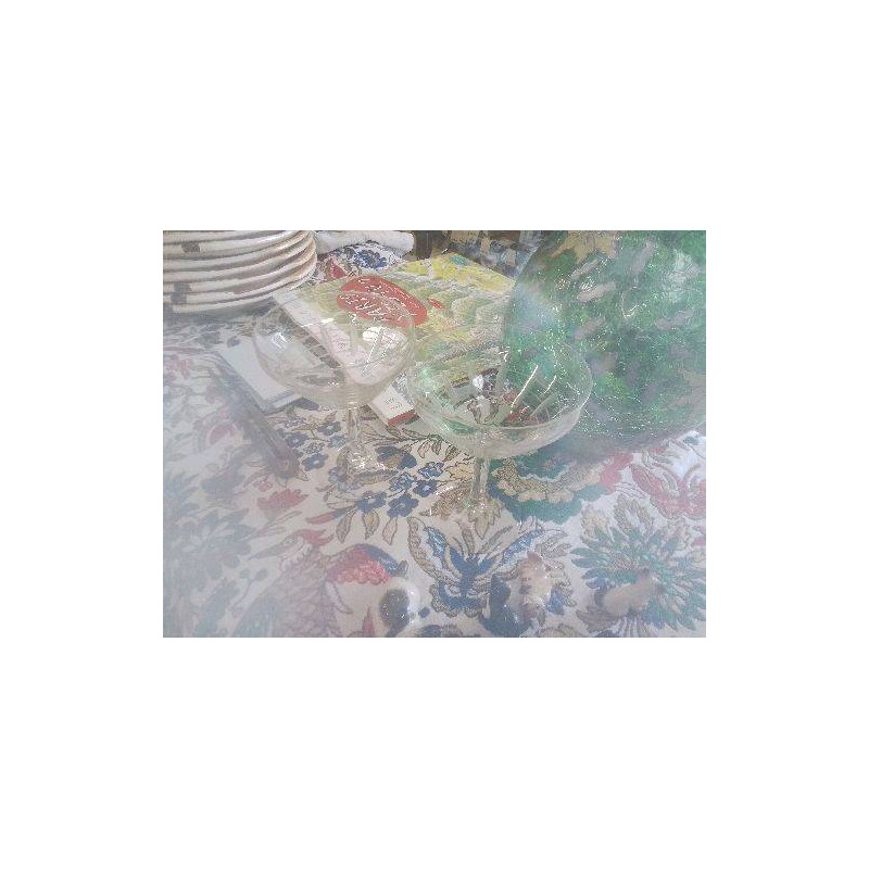 LOT 2 COUPES A CHAMPAGNE CRISTAL GRAVE ANCIENNES