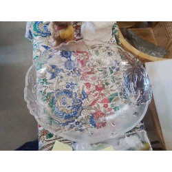 PLAT VERRE EN RELIEF...