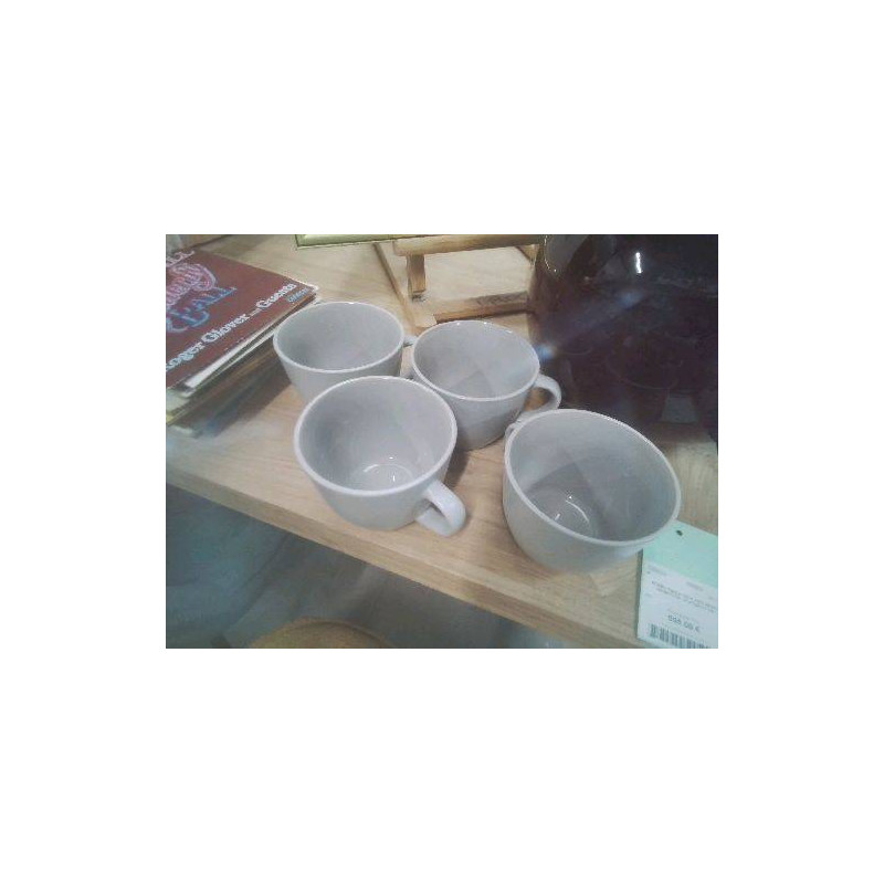 LOT 4 TASSES GRISES