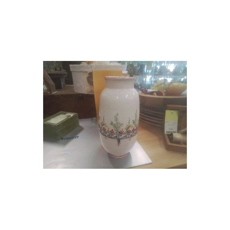 VASE CERAMIQUE DECOR FLEURI
