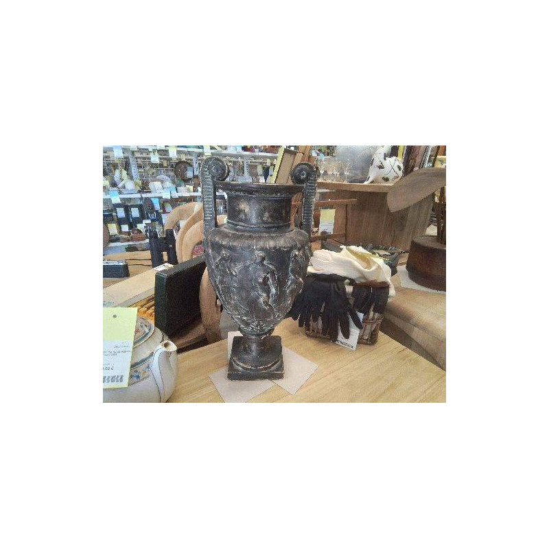 VASE PLATRE DECOR NEO CLASSIQUE