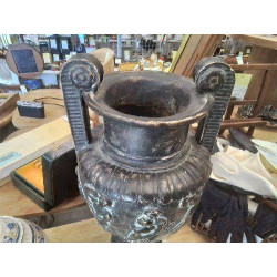 VASE PLATRE DECOR NEO CLASSIQUE