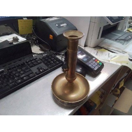 BOUGEOIR LAITON POUSSE BOUGIE