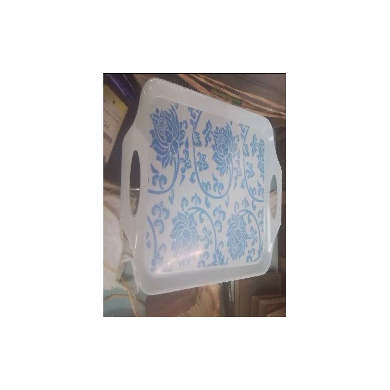 PLATEAU BLEU MOTIFS