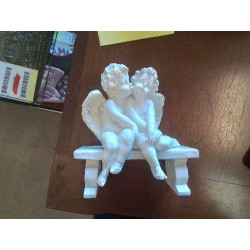 STATUETTE RESINE ANGES SUR...