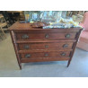 COMMODE STYLE LOUIS XVI 3 TIROIRS MERISIER