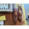 DUO MASQUES AFRICAINS BOIS