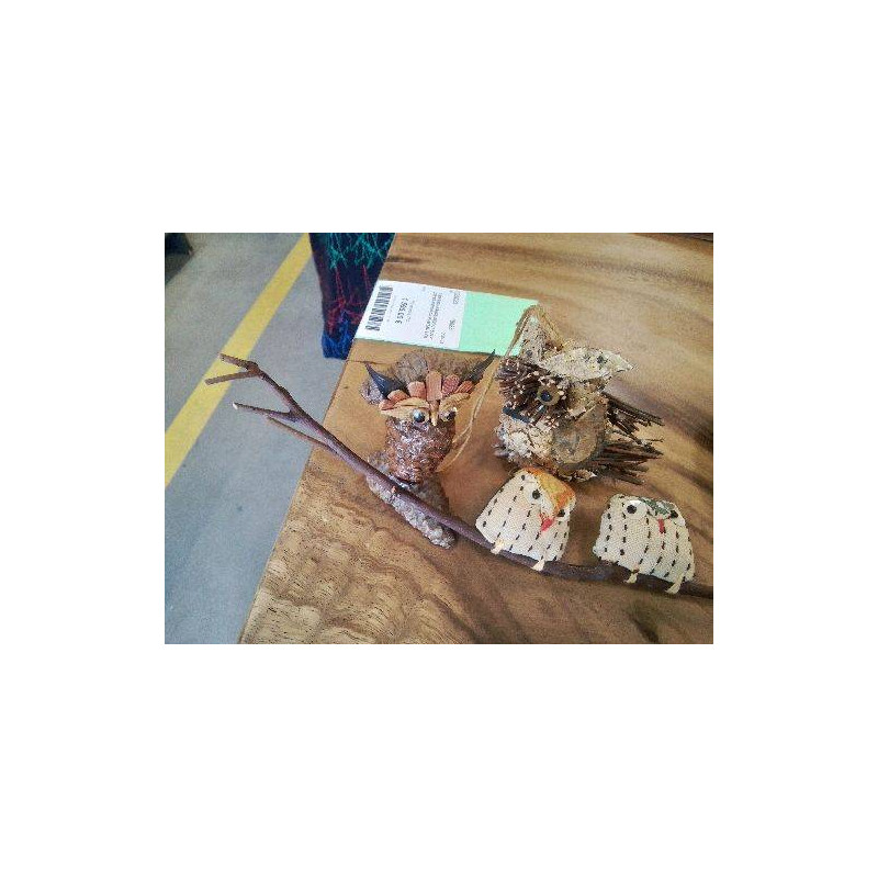 LOT 3 CHOUETTES VEGETAUX