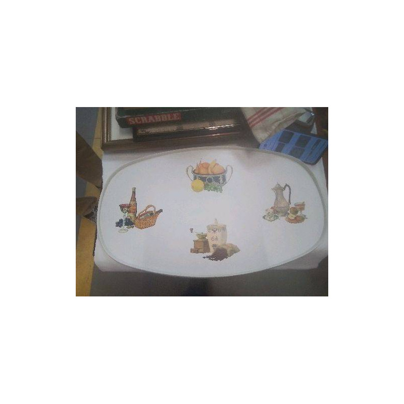 PLATEAU OVALE VINTAGE MELAMINE ERIC KING