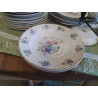 SERVICE VAISSELLE FLEURI PORCELAINE LIMOGES
