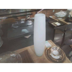 VASE TUBE BLANC 