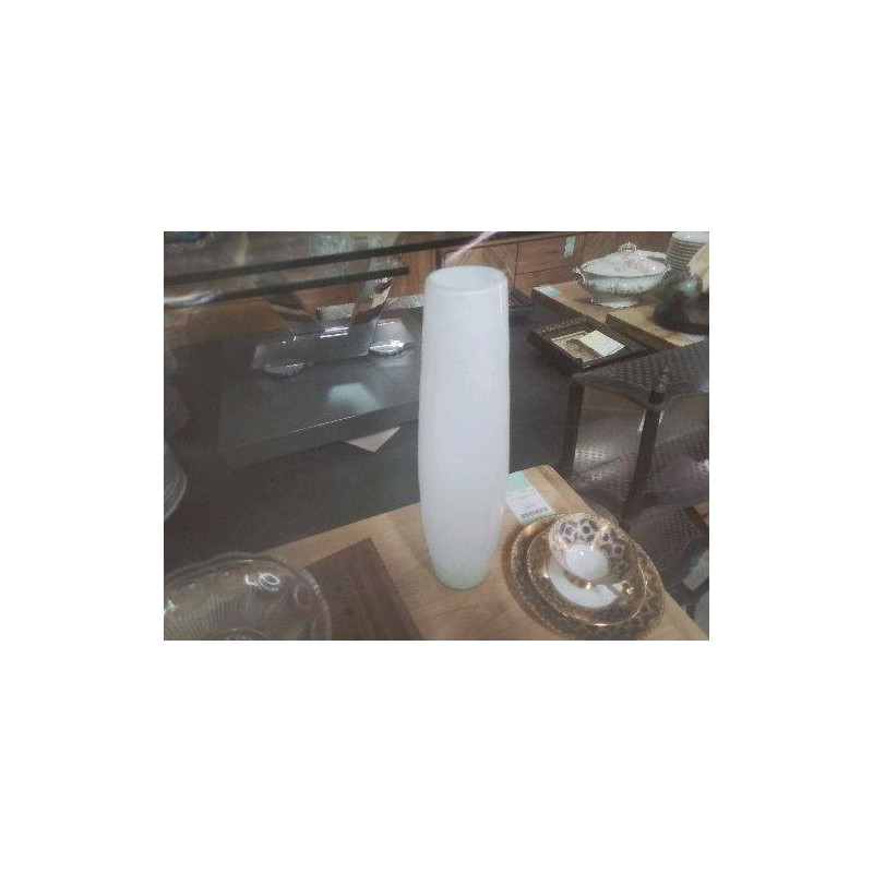 VASE TUBE BLANC 