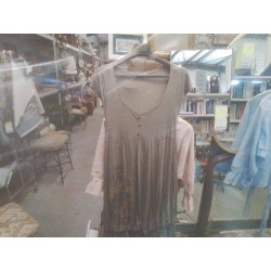 ROBE COTON BEIGE T38/40