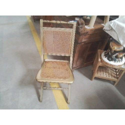 CHAISE PLIANTE DOREE CANNEE