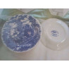 6 ASSIETTES A DESSERD OXFORD VITRAMIK DECOR BLEU