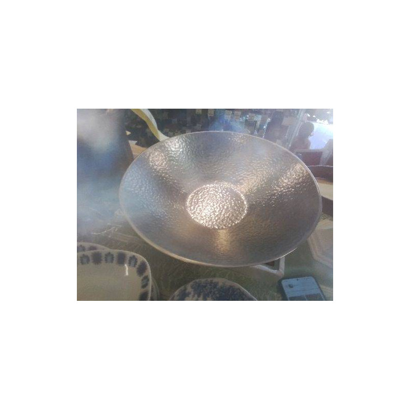 PLAT ROND METAL MARTELE GM PARTYLITE