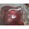PAIRE DE BOUGEOIRS ROUGE VILLEROY & BOCH