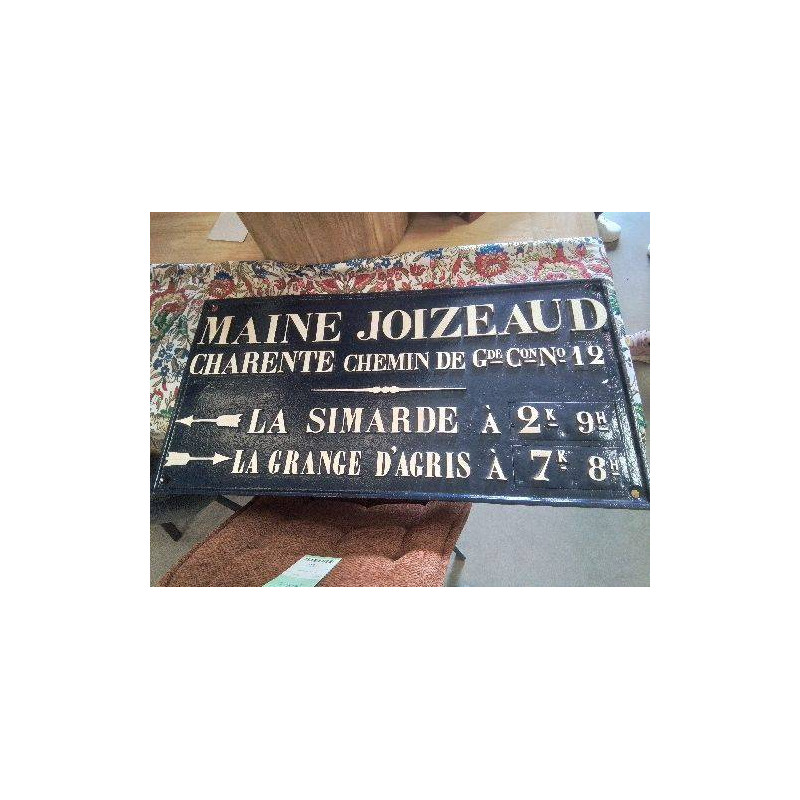 PLAQUE DE COCHER