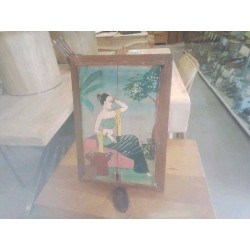 MIROIR TECK DÉCOR FEMME INDO