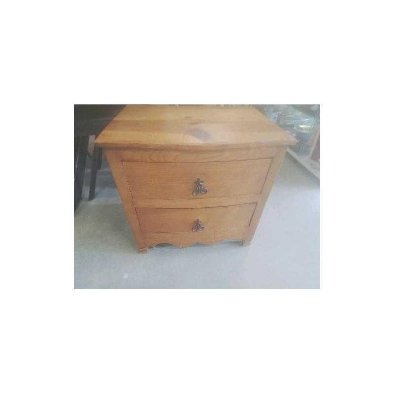 MEUBLE BAS PIN 2 TIROIRS 61*42 CM